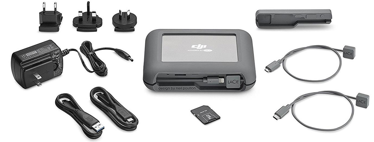 LACIE DJI Copilot 2000GB ラシー　ハードディスク LaCie DJI Copilot － パソコンいらずでメディアをバックアップできる